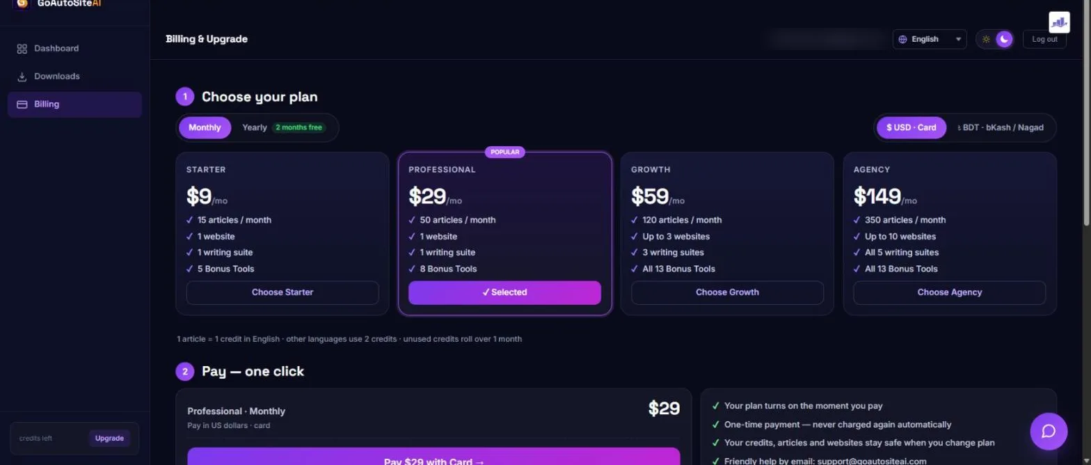 Payments